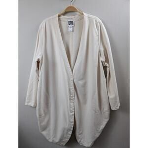 Prairie Underground 100% Organic Cotton Oversized Boho Jacket Cardigan Large
